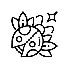 ladybug icon for your website, mobile, presentation, and logo design.
