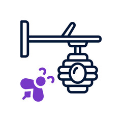 beehive icon for your website, mobile, presentation, and logo design.