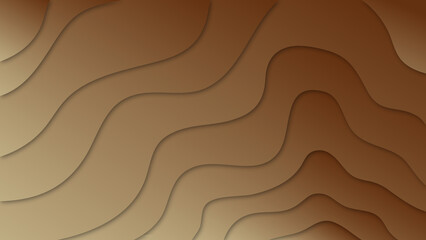 Brown modern background with waves