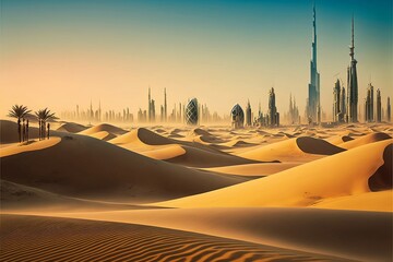 Dubai desert view