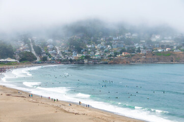 Foggy Coastline of Pacifica, California