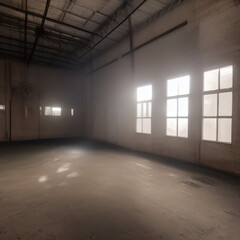 In the depths of an unused warehouse, where light is scarce