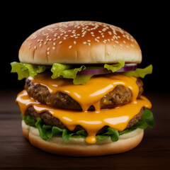 Double cheeseburger