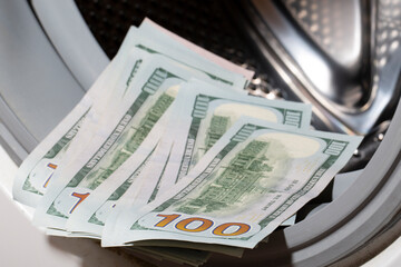 Money laundering.Concept.Close-up.The concept of tax avoidance.