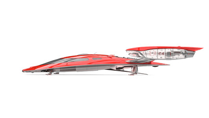 ship master white background on nice cinematic side view