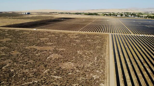 Solar Power Installation In Mountain Home, Idaho.