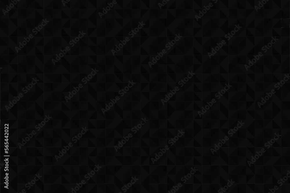 Poster dark black background from triangles pattern. modern dark abstract vector texture.
