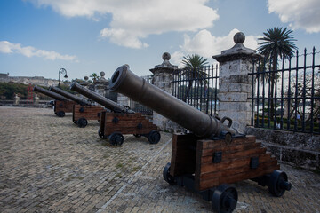 cannon in the fortress Cuba