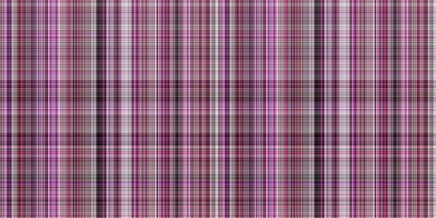 Viva magenta tartan seamless border. Gingham plaid kitchen cloth in color of the year 2023. Gingham trim. 