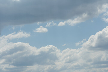 Summer blue sky cloud gradient light white background. Beauty clear cloudy in sunshine calm bright winter air bacground.