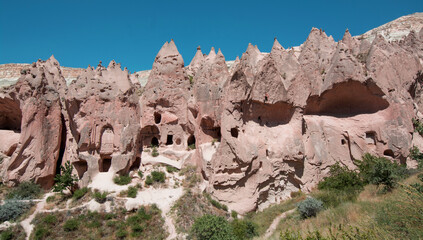 Fototapeta na wymiar Fairy Chimney Formations in Cappadocia