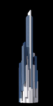 Futuristic City Skyscraper Architecture