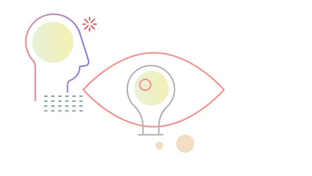 Design Innovation - Eye for the Innovation - Animated Illustration as MP4 File
