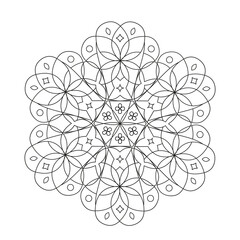 Abstract mandala graphic design decorative elements isolated on white color background for abstract concepts. Vector illustration