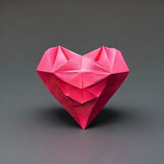 Valentine's day origami-style heart(s)