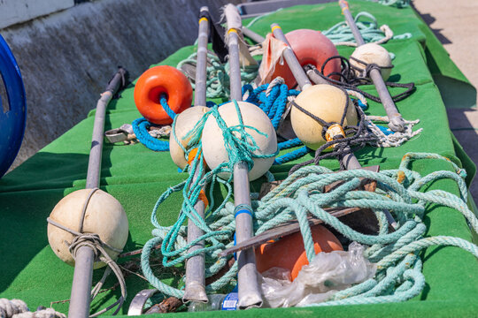 Fishing buoys in Saintes-Maries-de-la-Mer.
