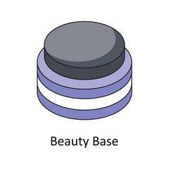 Beauty base Vector Isometric Filled Outline icon for your digital or print projects.
