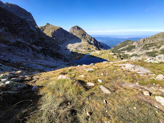 Landscape of Rila Mountain near Malyovitsa peak, Bulgaria