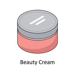 Beauty Cream Vector Isometric Filled Outline icon for your digital or print projects.