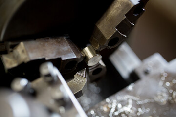 Where parts are made with a lathe