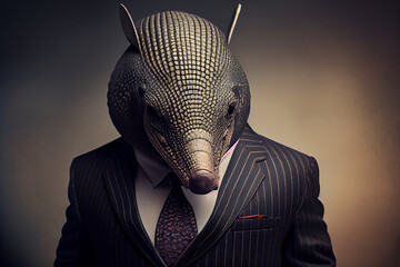 Animal in business Suit - Armadillo