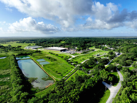 Avery Island, LA aerial view