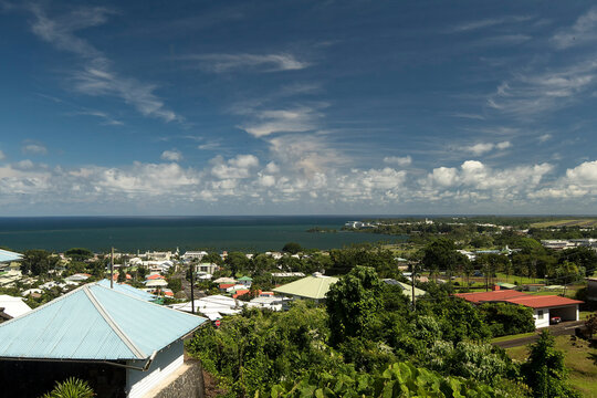 Hilo Bay and skyline of Hilo, Hawaii