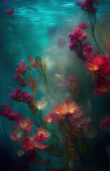 Plakat Abstract flowers