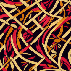 seamless pattern with irregular strip and line