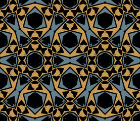 Abstract tileable geometric pattern. A seamless background, vintage texture.	