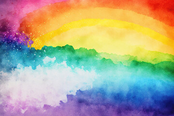 abstract rainbow watercolor background texture