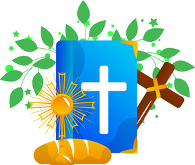 Holy saturday illustration