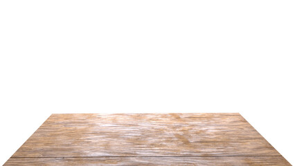 wooden empty table top boards with blurred cloud sky background