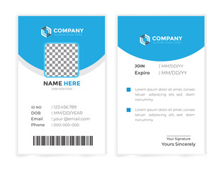 Id card template
