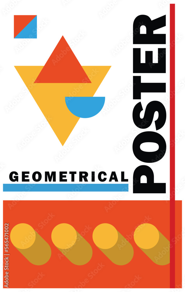 Poster geometric design, vector illustration eps10 graphic in vector format. suitable for use in poster des