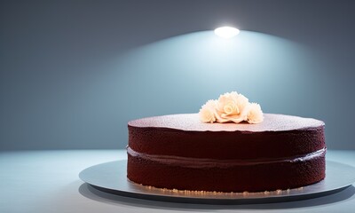 Obraz na płótnie Canvas chocolate cake with roses