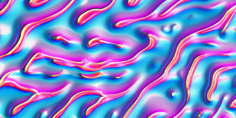 Abstract pink and blue wavy background