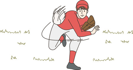 Sportsman playing baseball