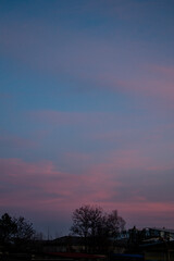 Obraz premium sunset in the city