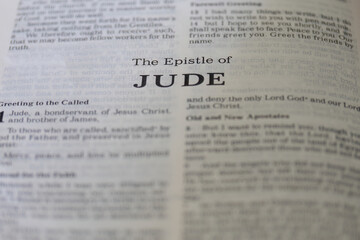 title page from the book of Jude in the bible for faith, christian, hebrew, israelite, history, religion