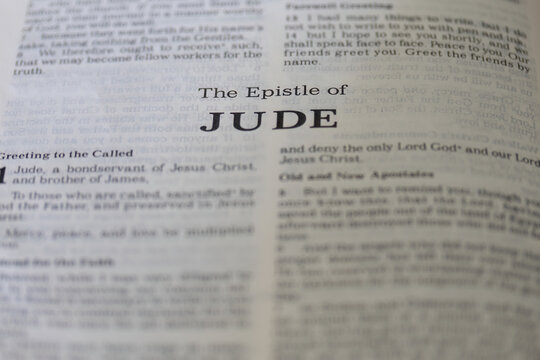 title page from the book of Jude in the bible for faith, christian, hebrew, israelite, history, religion