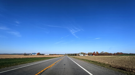 Farms as long as the eye can see, Upstate NY, USA