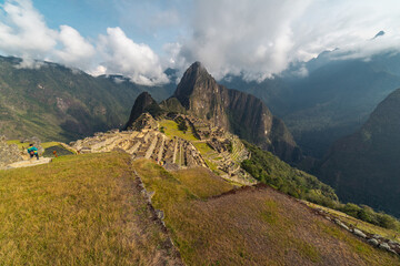 Panoramic Machu Picchu, Cusco Peru 