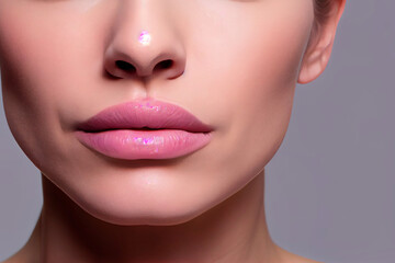 Fototapeta premium Gewitter mit einem Blitz und dramatischen Wolkenhimmel über einer Stadt - Generative Ai