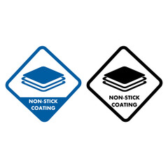 Non stick coating badge logo design. Suitable for sticker or product label