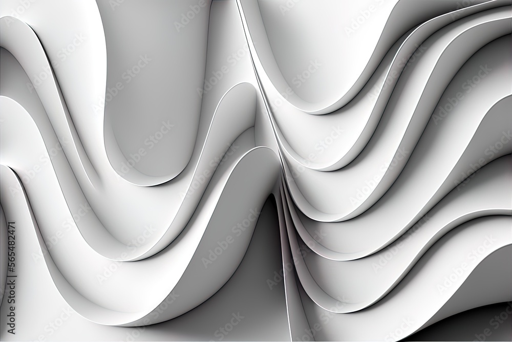 Poster white waves and layers are the new black. contextual generalizations generative ai
