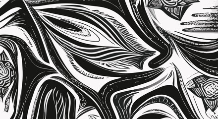black and white vector template with crystals