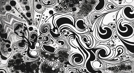 black and white vector template with crystals