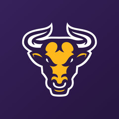 Bull Mascot For School Or Sports Team
