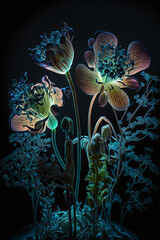 Bioluminescent Flower Bouquets